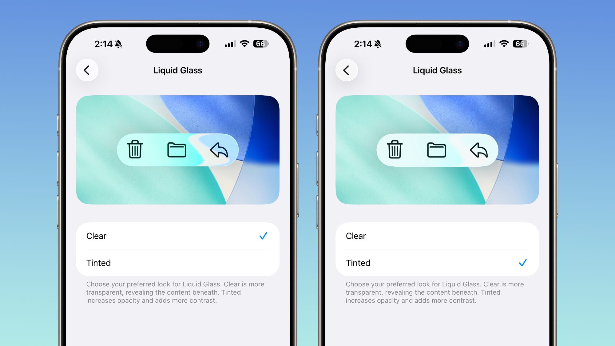 iOS 26.1 Beta 4 Lets Users Control Liquid Glass Transparency with New Toggle