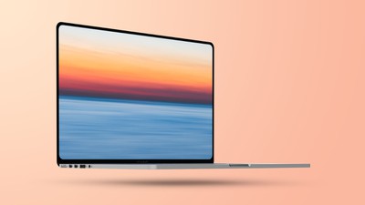 2021 Flat MacBook Pro Mockup Feature 1