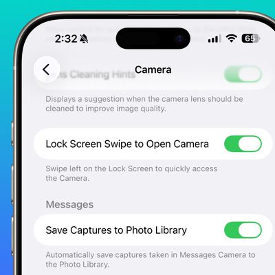 lock screen swipe disable camera