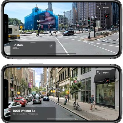apple maps look around philadelphia boston