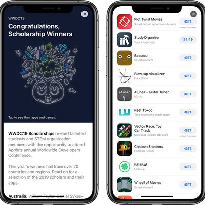 wwdc 2019 scholarship winners app store