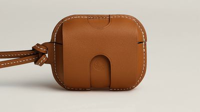 La parte posterior de la funda Hermès AirPods Pro 2