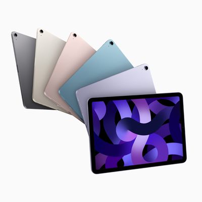 Apple iPad Air hero color lineup 220308