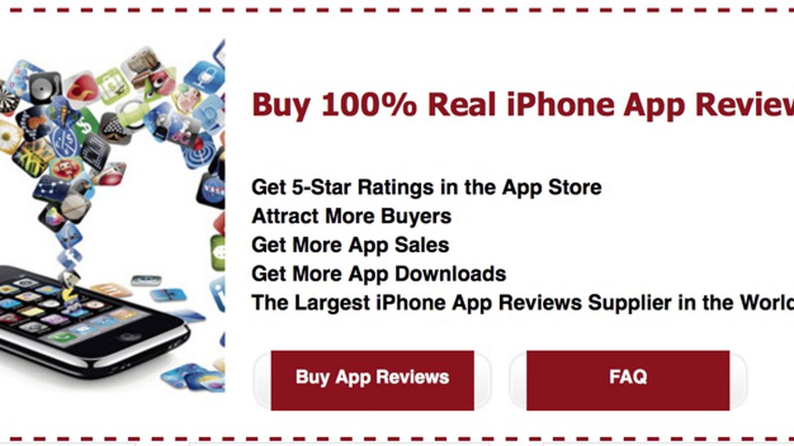 fake app store reviews
