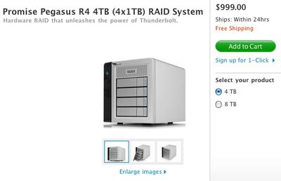 promise pegasus raid r4 4tb