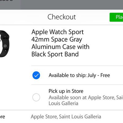 Pick up in store Apple Watch