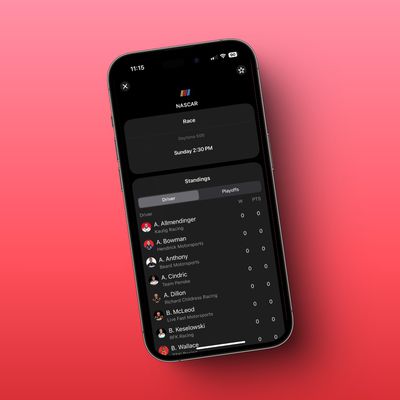 Apple Sports NASCAR