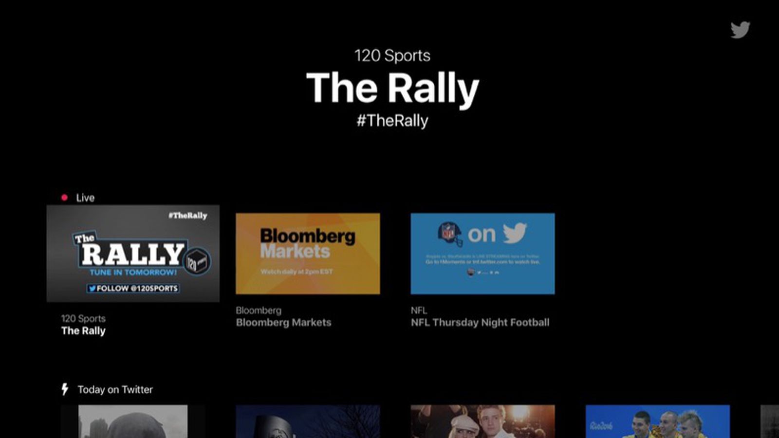 Twitter launches on Apple TV, Fire TV and Xbox One