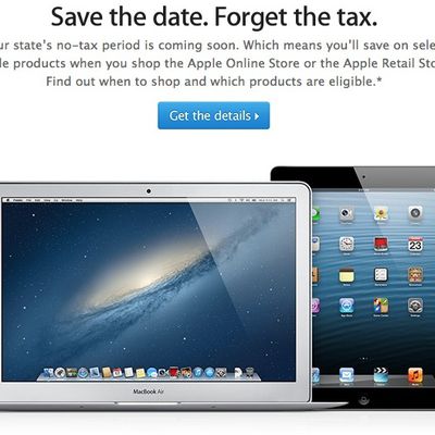 apple sales tax holidays 2013
