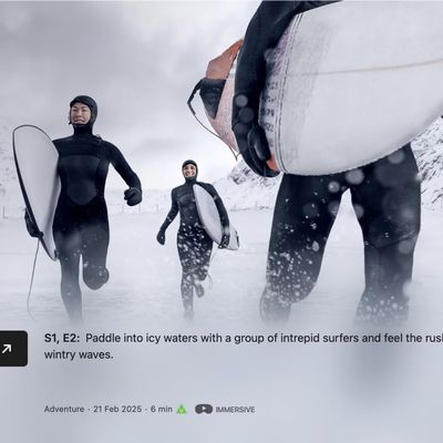 arctic surfing apple vision pro