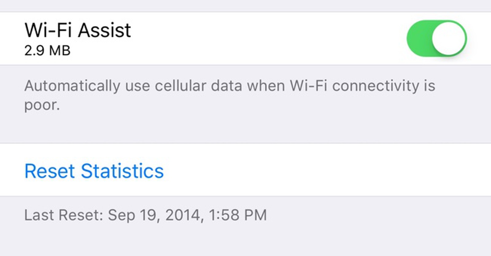 iOS 9.3 Displays Exact WiFi Assist Data Usage Numbers MacRumors