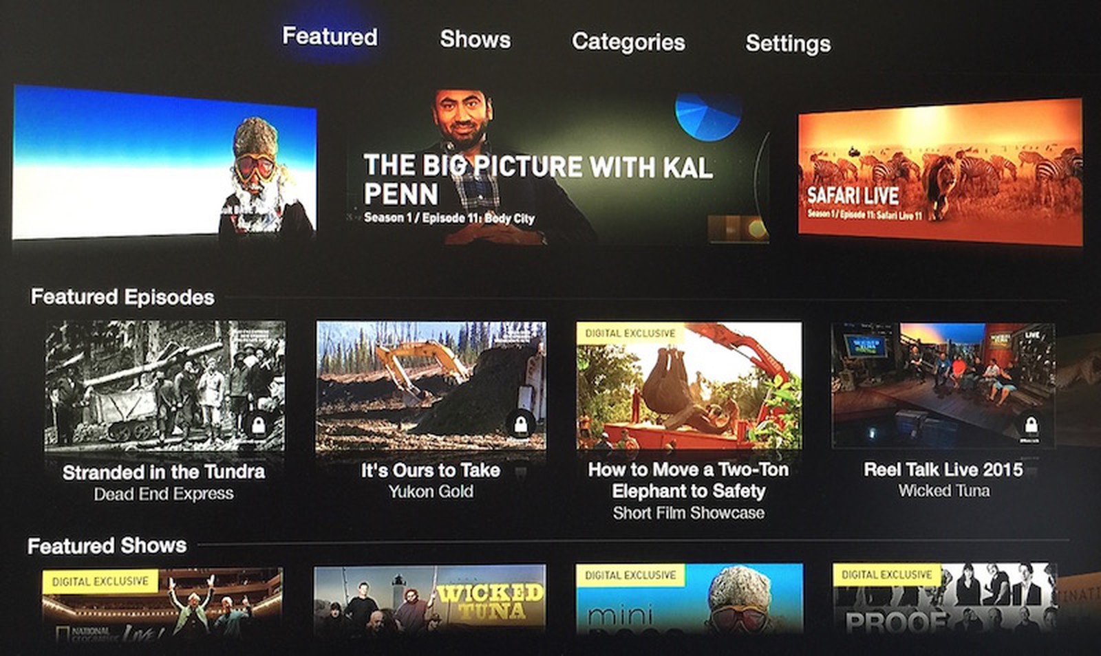 Apple TV Gains New National Geographic Channel - MacRumors