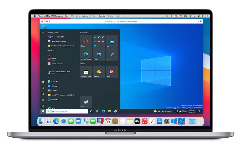macbook pro m1 parallels windows