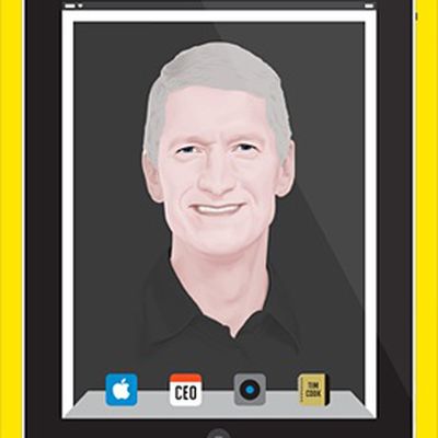 tim cook ipad portrait illustration