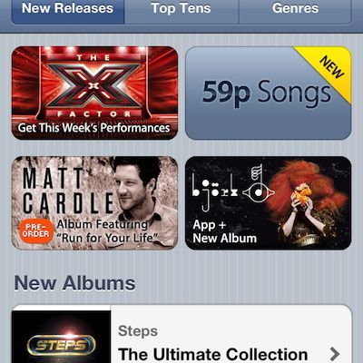 uk itunes ios purchased tab