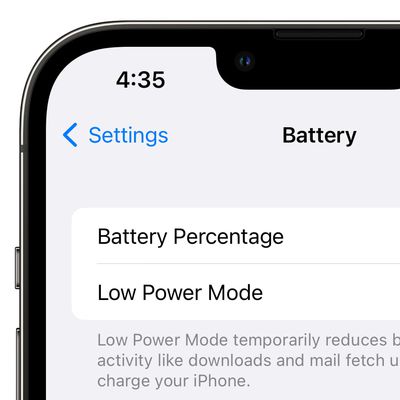 ios 16 battery low power mode beta 6