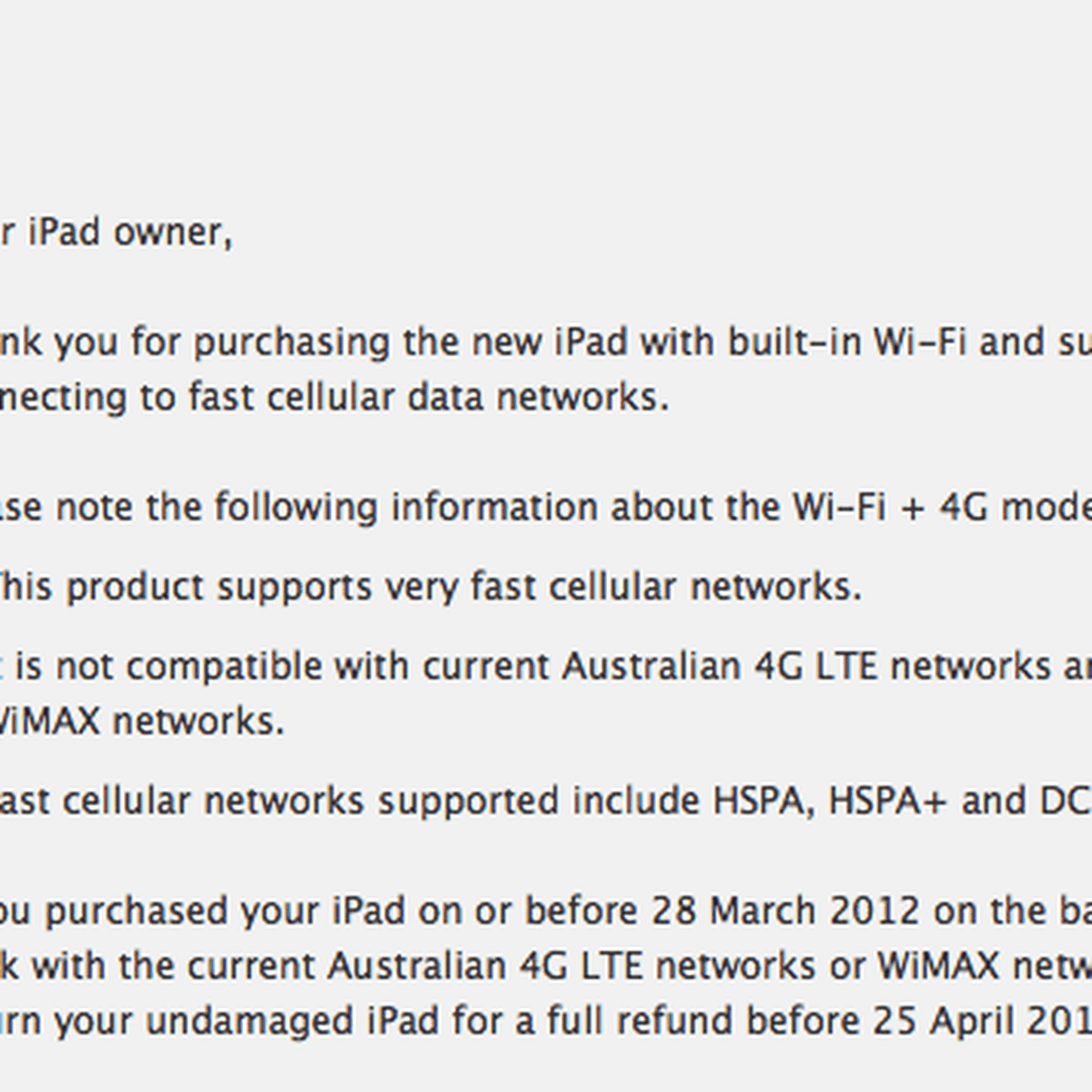 Apple Sends Out Refund Information To Australian Ipad Customers Macrumors Apple Sends Out Refund Information To Australian Ipad Customers Macrumors