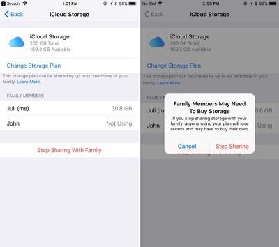 How To Sign Up For Icloud Family Storage Plans In Ios 11 Macrumors
