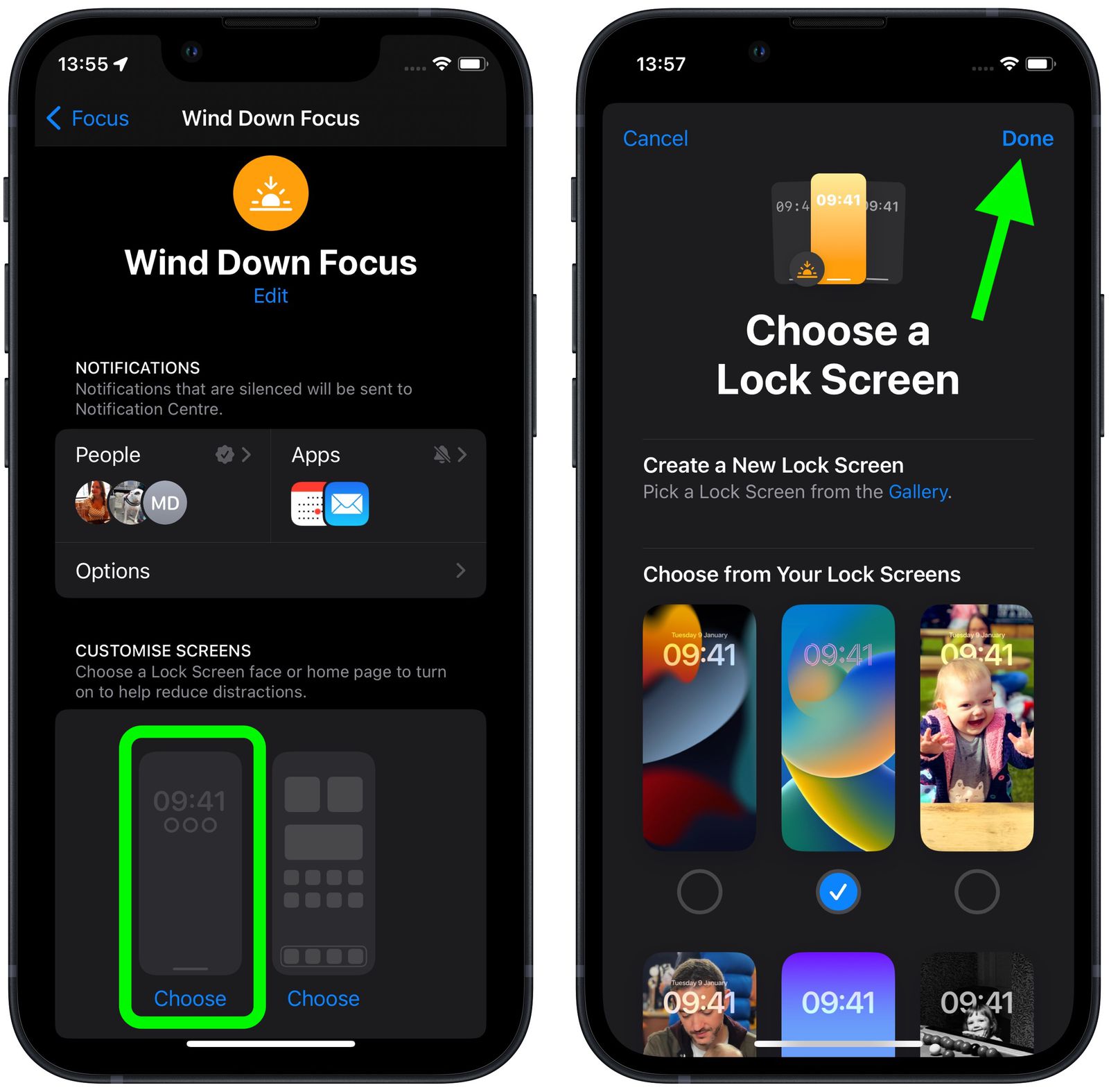 IOS 16: How To Set A Unique Lock Screen For Your Focus Mode - MacRumors