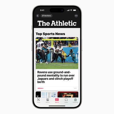 apple news the athletic