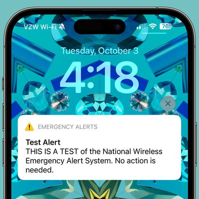 emergency test alert fema wea
