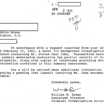 steve jobs fbi memo