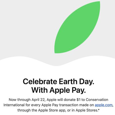 apple earth day apple pay promo