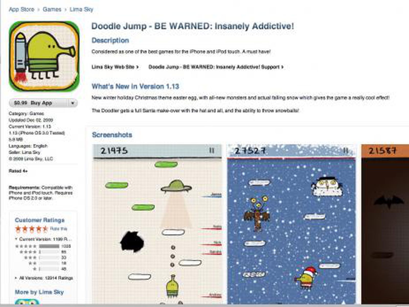Doodle Jump - Insanely Good! on the App Store