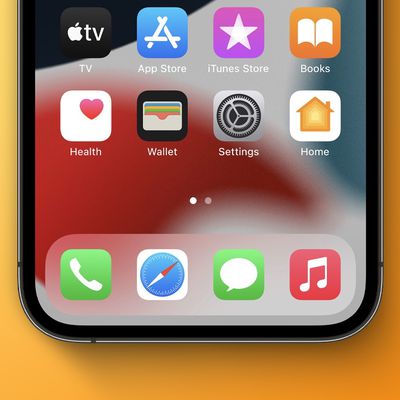 ios 15 home screen icons yellow