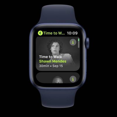 time to walk apple watch