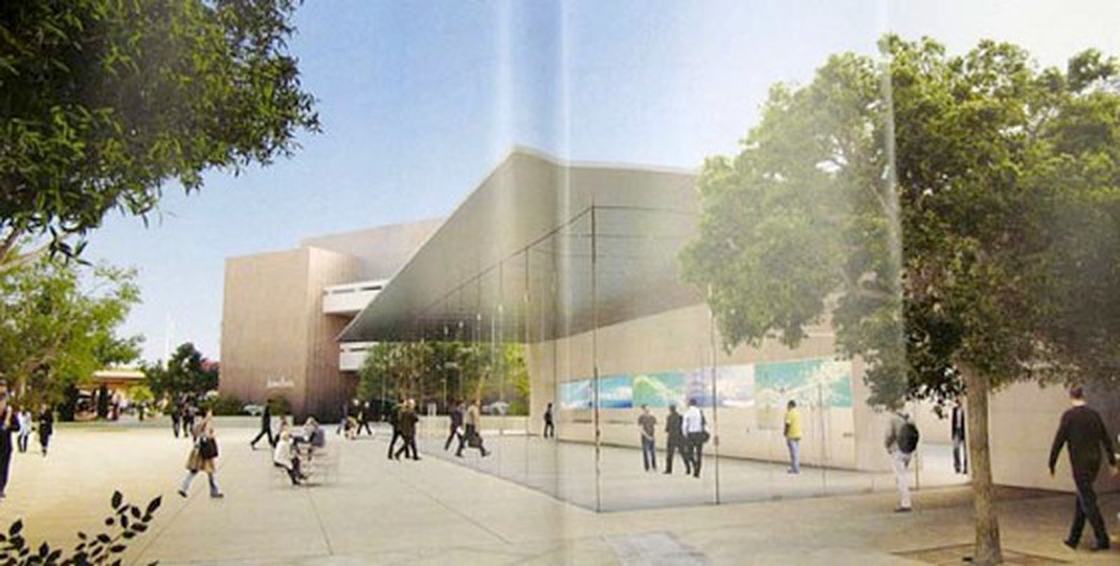 Planning Board Rendering Unveils New GlassEnclosed Apple Store for