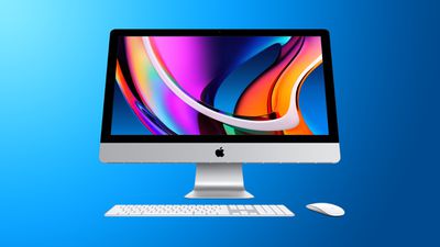 iMac 27 Isolated Feature Blue