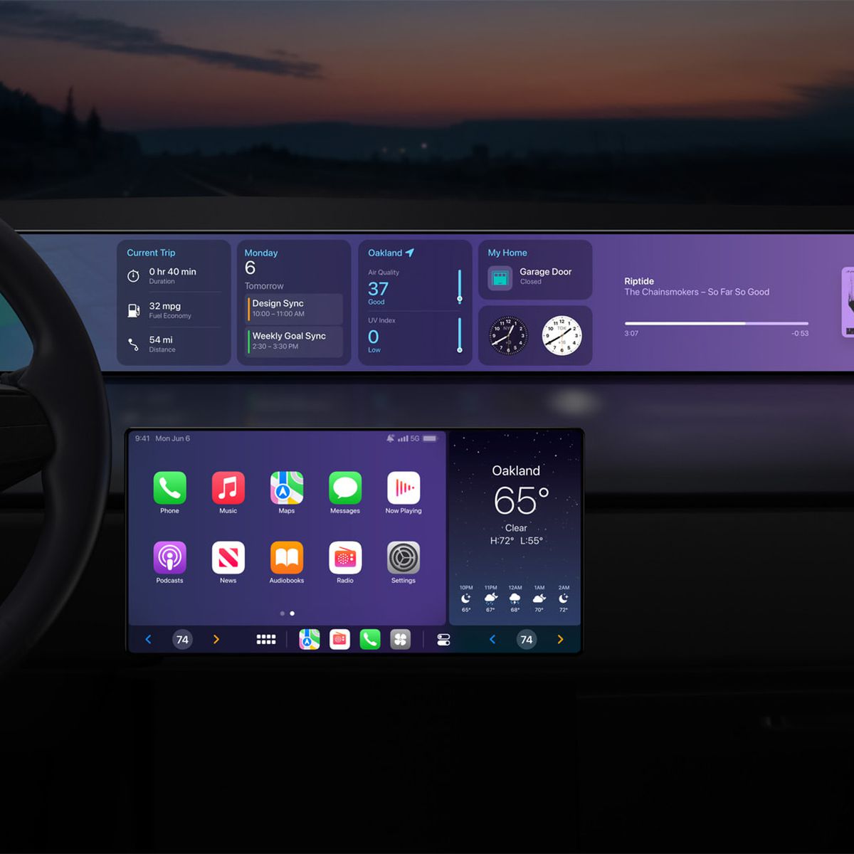 Apple Announces Multi-Display CarPlay With Integrated Speedometer, Climate  Controls, and More - MacRumors