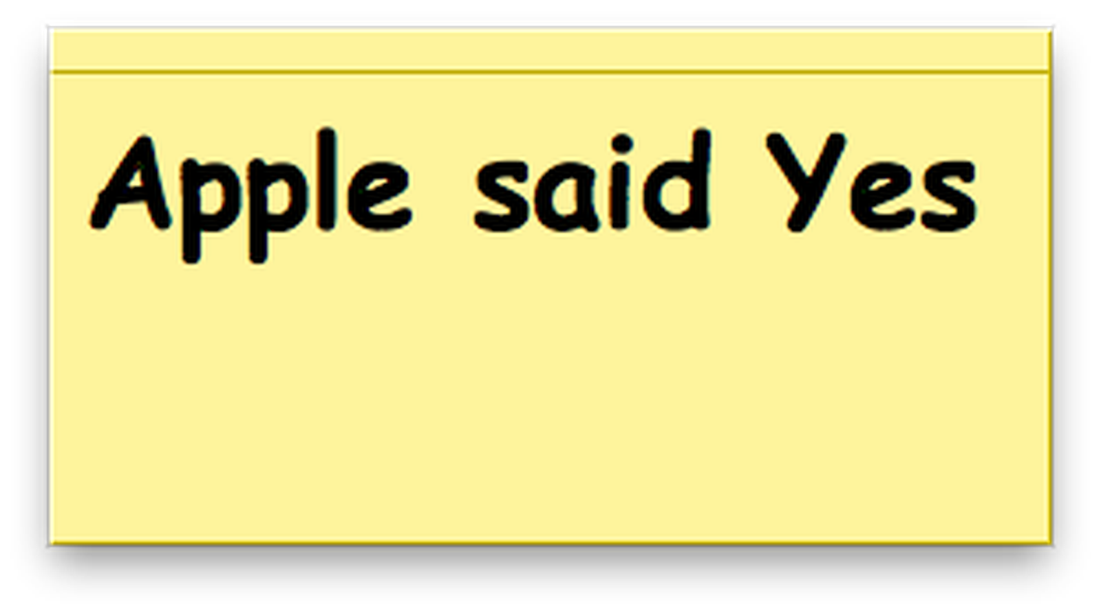 No you said yes. Yes no.