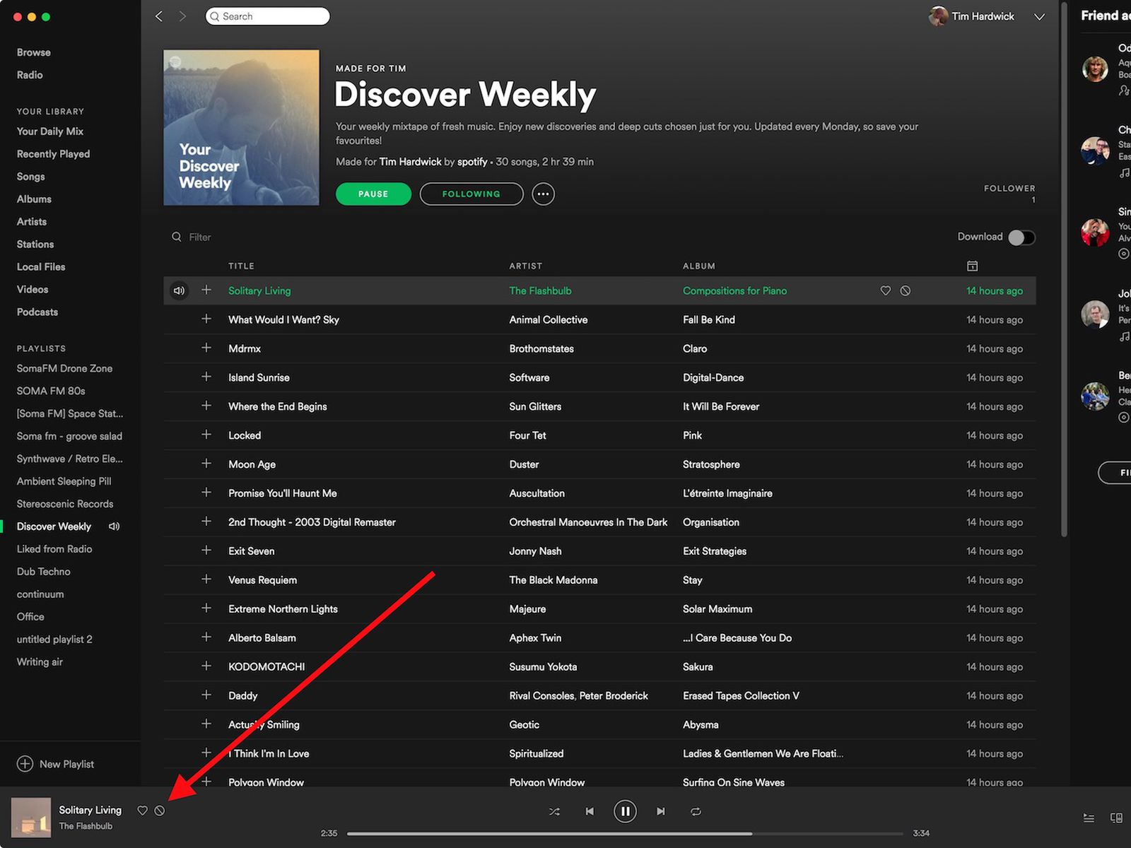 Spotify Testing Like Dislike Feature For Songs In Discover Weekly