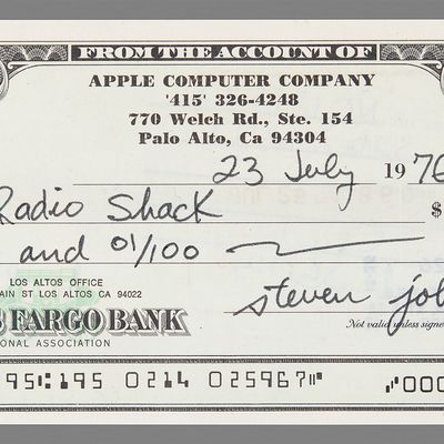 steve jobs check