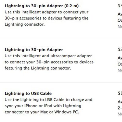 lightning adapters cable shipping