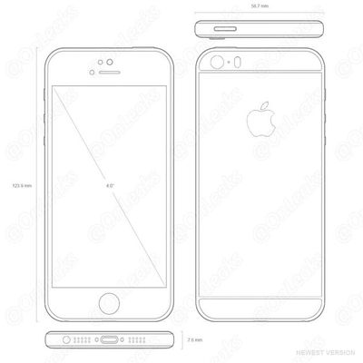 retort Dochter Marxisme Design Drawings Suggest iPhone 5se Will Look Almost Identical to iPhone 5s  - MacRumors