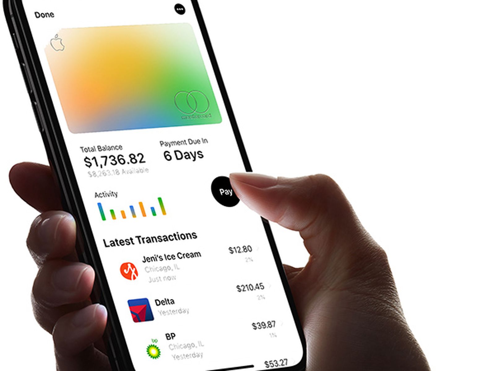 Apple pay deals with credit card