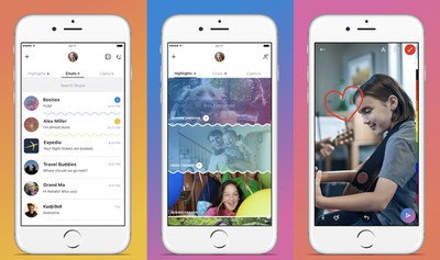 Skype Reveals Redesigned Ios App With Chat Bots And Snapchat Like Highlights Feature Updated Macrumors