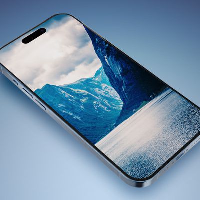 iPhone 15 Pro Blue Front Perspective Feature