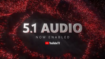 youtube tv 5 1 audio