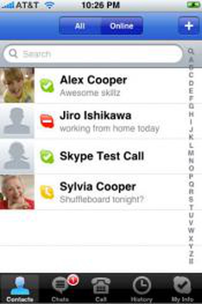 skype for iphone not working