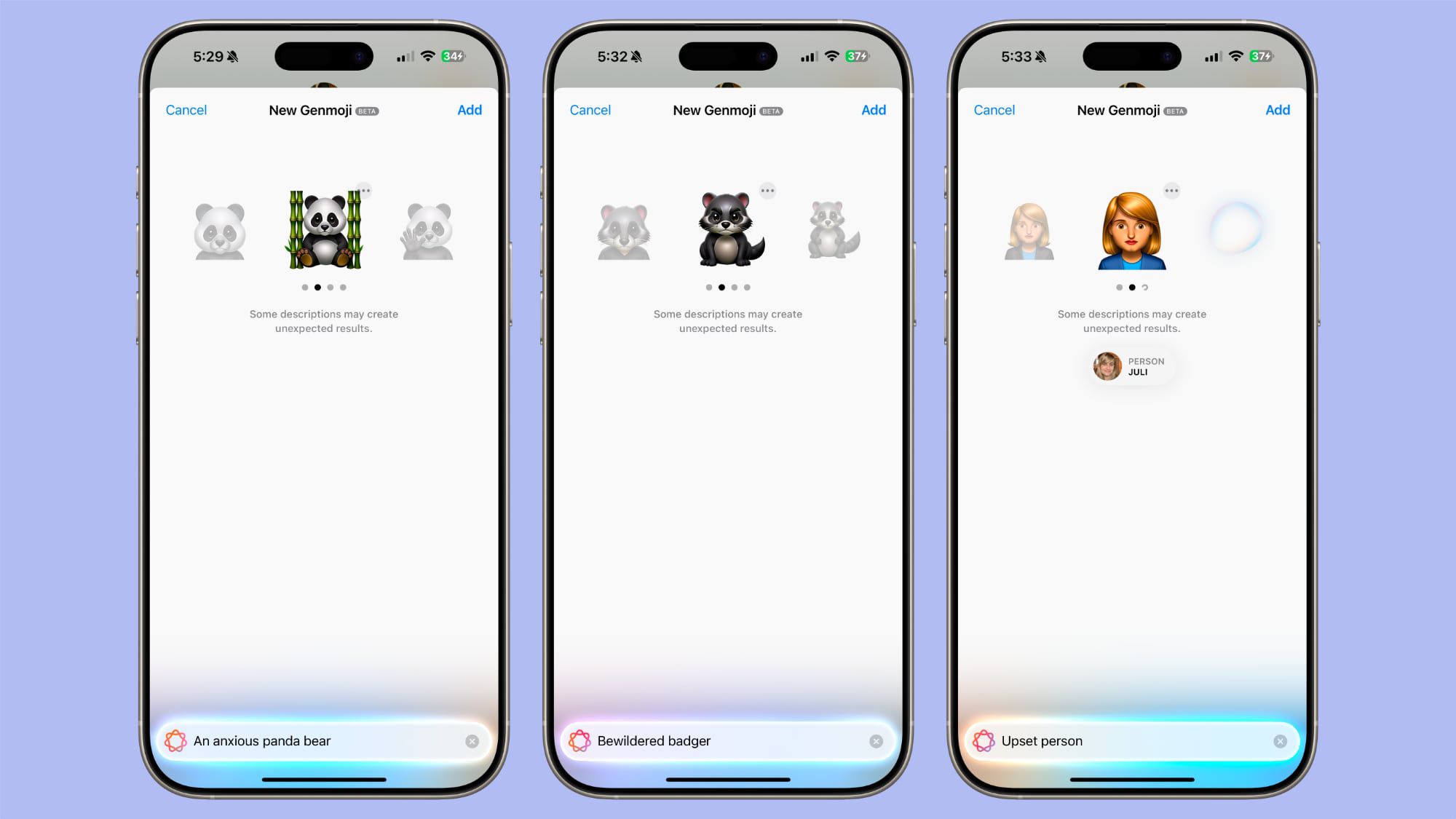 What You Can and Can't Make With iOS 18.2's Genmoji Feature - MacRumors