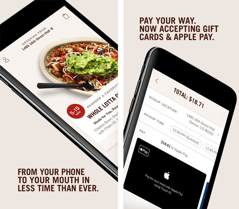 Chipotle's AllNew OrderAhead App Launches With Support for Apple Pay