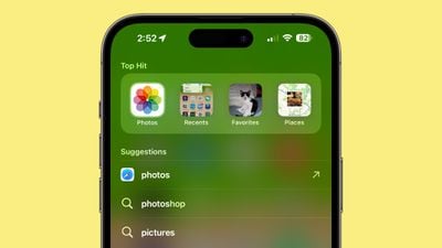 Photos app shortcuts