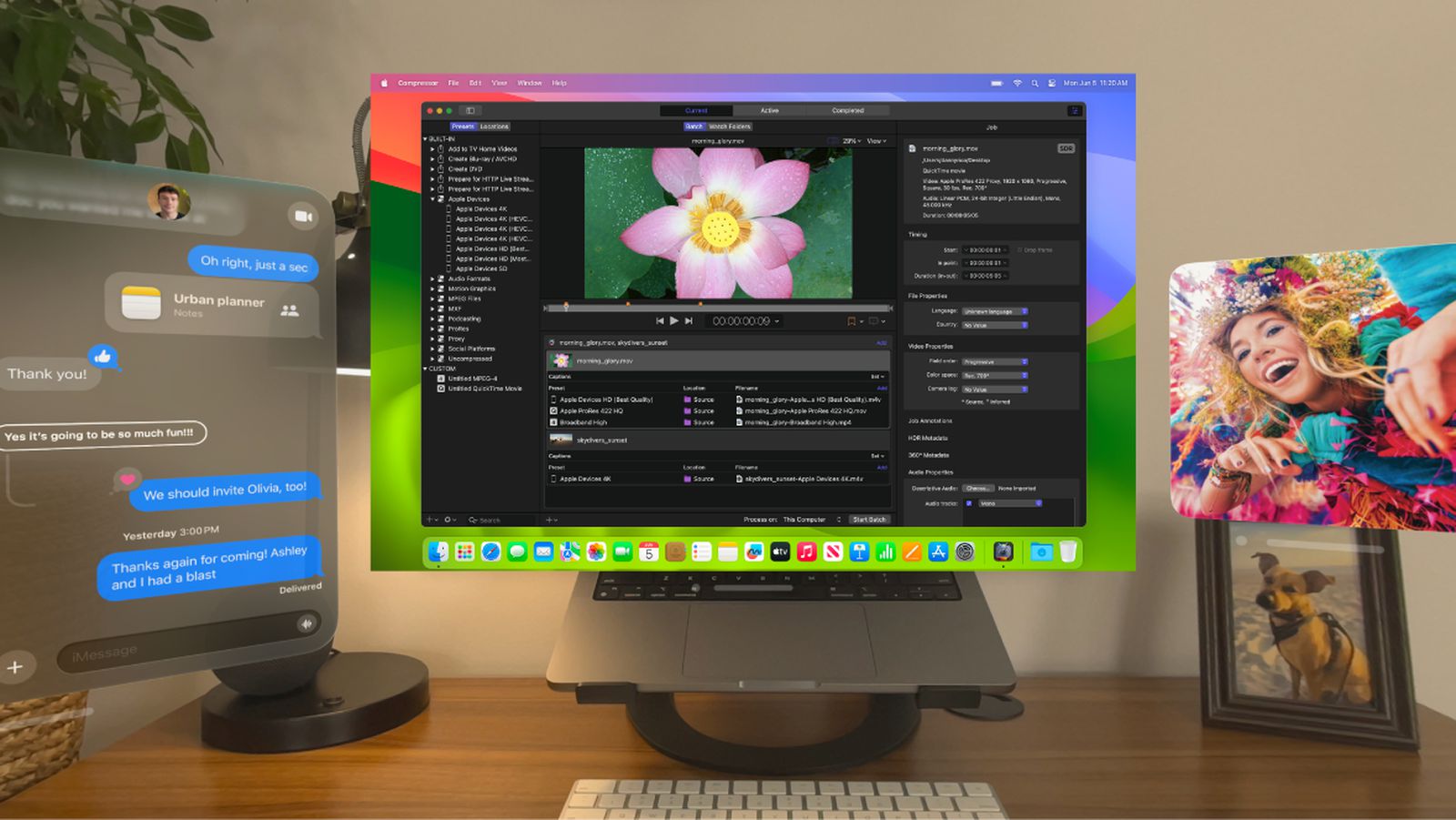 Apple Vision Pro With Two Mac Displays