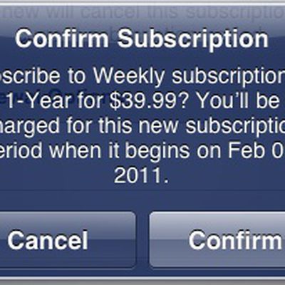 in app subscription dialog box