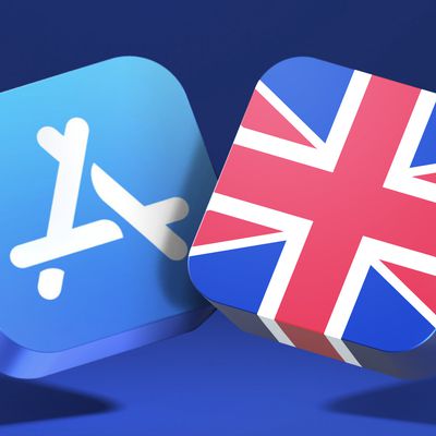 app store blue banner uk