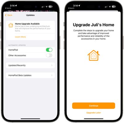 обновление архитектуры homekit